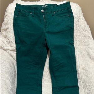 LOFT Women's Teal Straight Leg Jeans